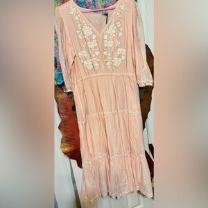 Lucky Brand Pink Floral Kids Dress